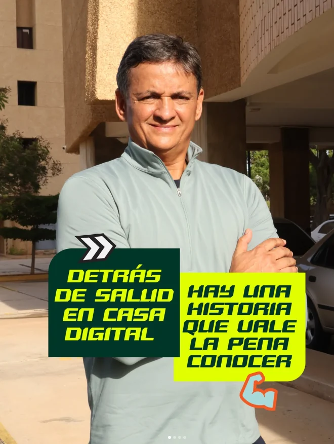 Retrato de Manuel Chirinos, entrenador personal de Salud en Casa Digital
